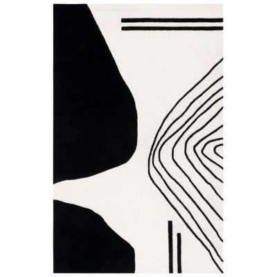 Tapis ivoire / noir Felipe