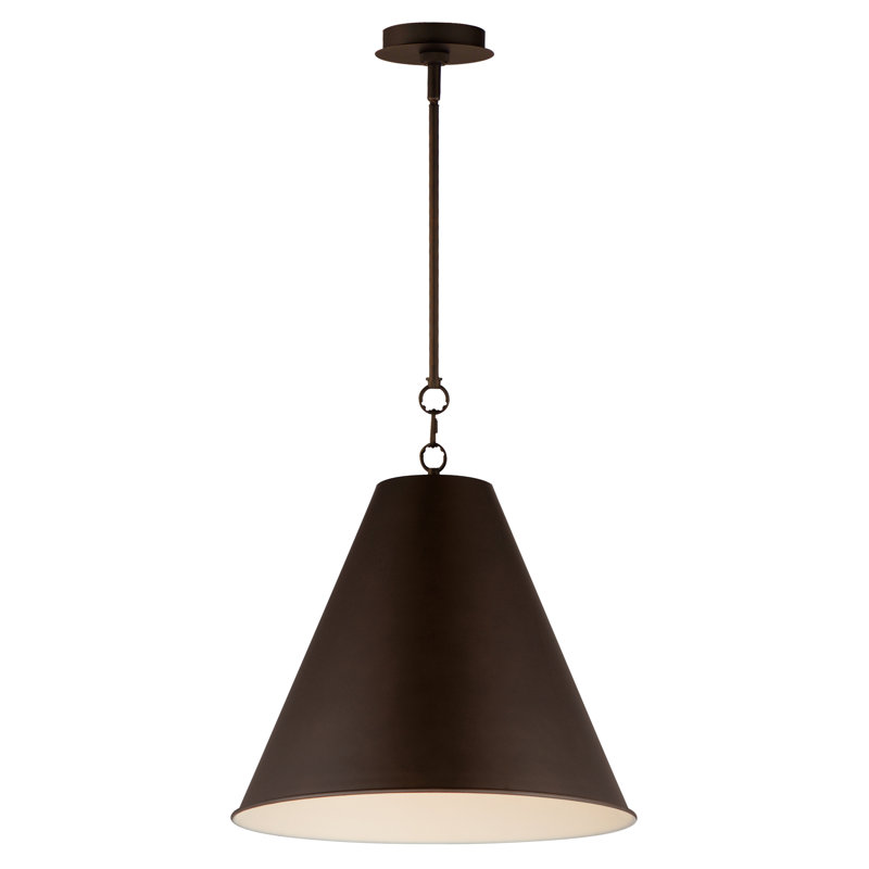 Lorrenda 1 - Light Single Pendant, Chestnut Bronze, 15" H x 18" W x 18" D