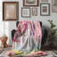 Vibrant Watercolor Blooms - 1 pièce Sherpa Premium-48246557