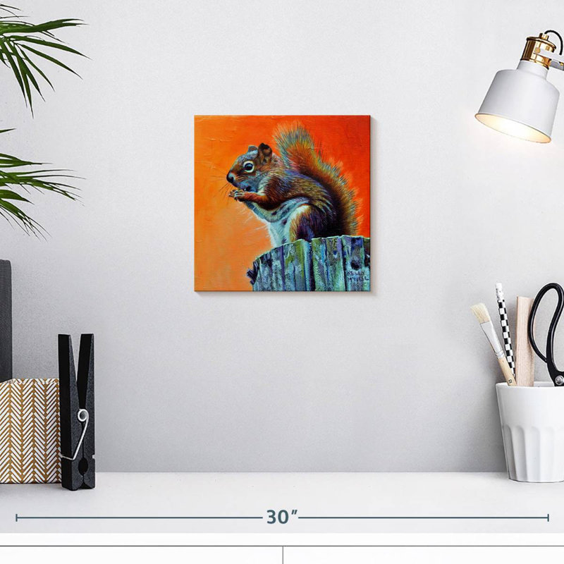 Brampt Little Red Squirrel, 10" H x 10" W