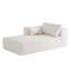 Canapé modulaire de 112 po avec table d'appoint gratuite, siège large, entièrement rembourré, canapé en tissu bouclé infroissable avec méridienne, combinaison libre, canapé en forme de L pour le salon, aucun assemblage requis-836562007