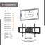 Support de plancher pivotant noir Cluff