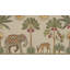 Papier peint décoratif éléphant sur fond beige-16131836-16131837