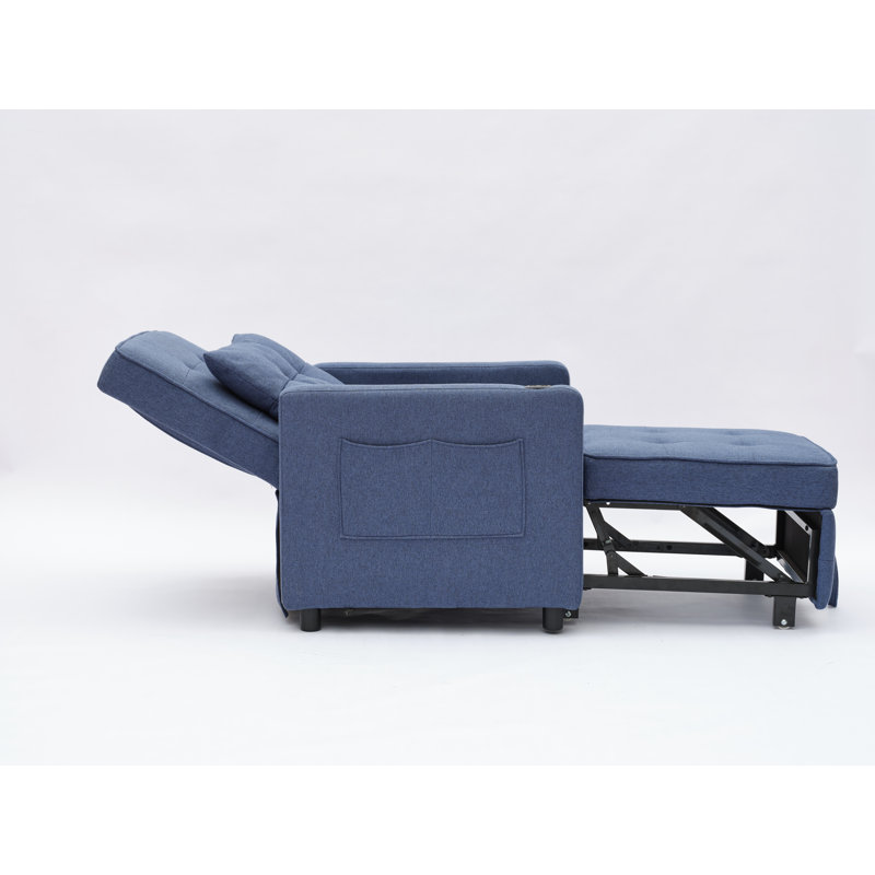 Canapé-lit convertible 3 en 1 Sleeper Chair, Bleu