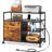 2 Drawer Locking Lateral File Cabinet With Charging Station, Rolling Printer Stand Fit A4/Letter Size-1160767600