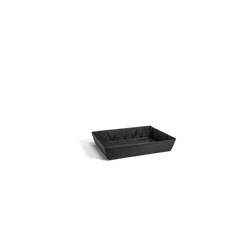 Panier en plastique Metroweave®, Tissage aléatoire noir