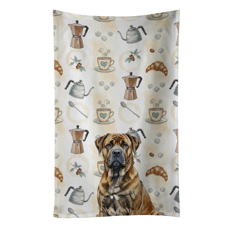 Serviette de cuisine Coffee Bar, Boerboel bringé