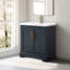 Ensemble de meuble-lavabo autoportant 30 po avec plateau en céramique Vannes -199545658
