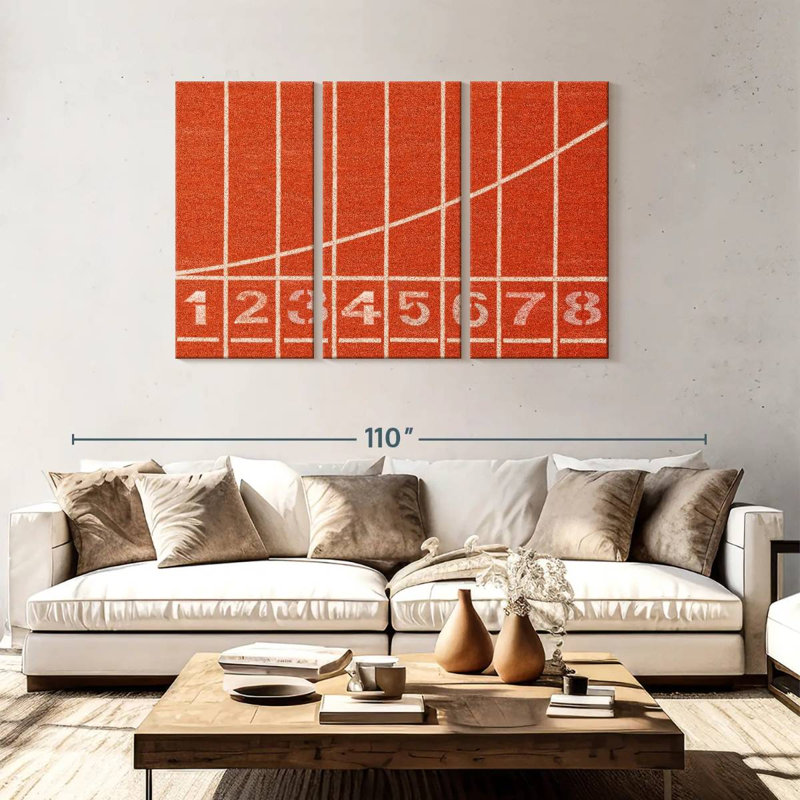 Running Track Starting Line, 48" H x 74" W