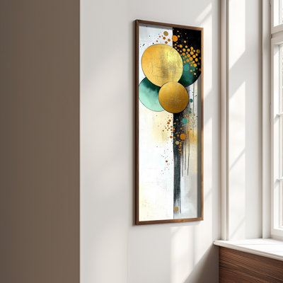 Élégante peinture décorative en panneau de fibres à densité moyenne, 15,7 x 47,2 x 0,1 pouces | 100% panneau de fibres à densité moyenne avec épaisseur de 3 mm, cadre 100% bois de pin | Œuvre d'art imprimé UV pour la décoration intérieure, le salon, le bureau, l'esthétique moderne