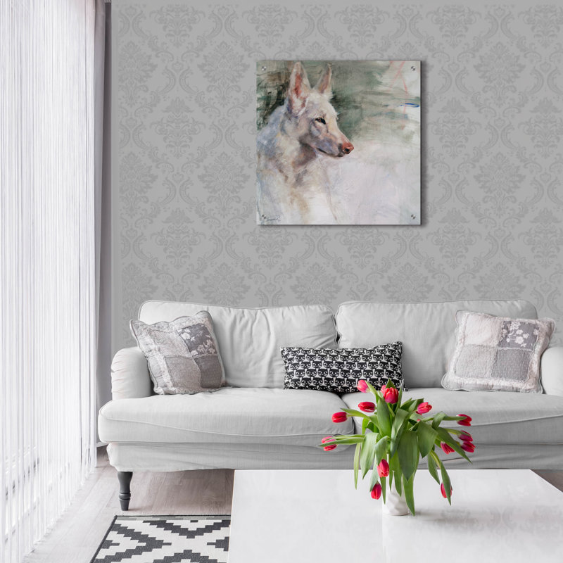 «White Shepherd Wonder» par Robert Campbell, H 24 po x l 24 po x P 0,2 po