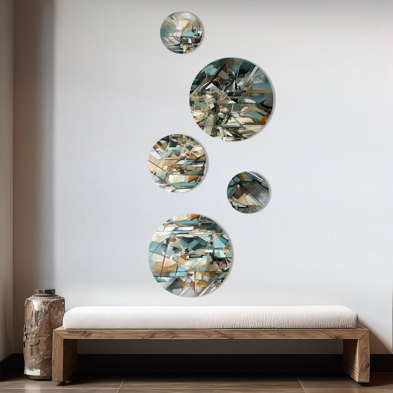 Abstract Wall Decor on Metal