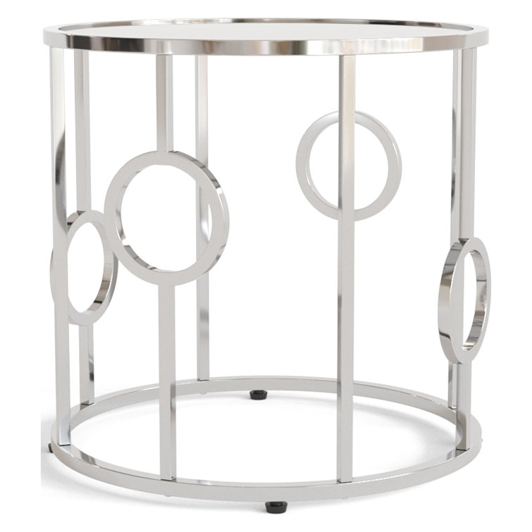 Chequetta Glass End Table