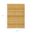 Tapis extérieur lavable à rayures 9 pi x 12 pi blé et or