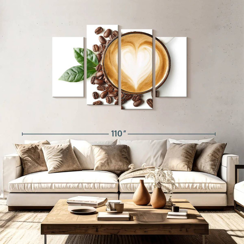 Yarlin Caffe Latte Cup, 48" H x 75" W
