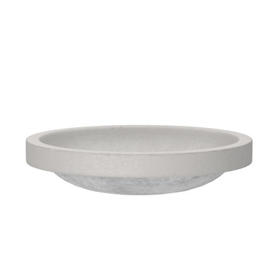Tolosa NativeStone Concrete Oval Dual-Mount Bathroom Sink