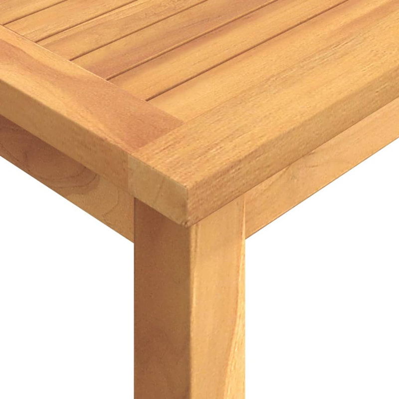 Deleana 8 - Person Teak Wood Patio Dining Set with Rectangular Table, 8 chairs