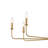 Kichler Pallas Brushed Natural Brass 8-Light Chandelier with Fabric Shades-597268139