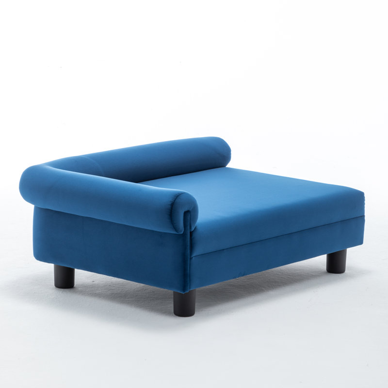 Lit pour chien Malcolm Elegant Rectangle, Navy