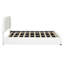 Grand lit avec molleton doux et rangement hydraulique - plateforme blanche pour-895041306