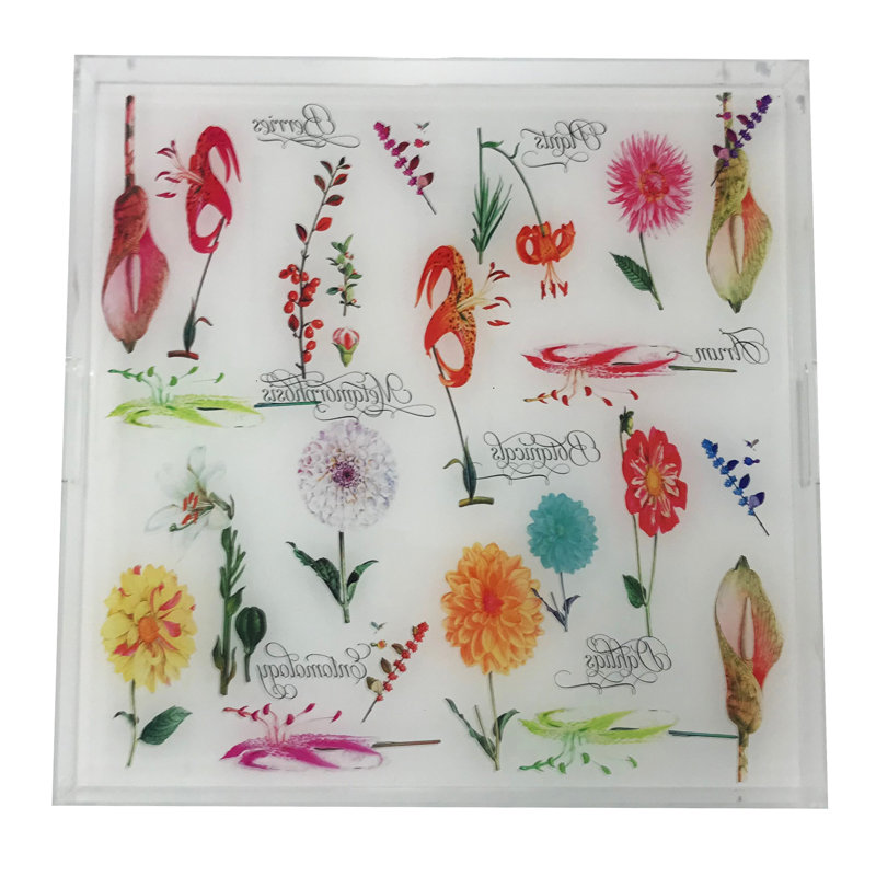 Botanical Acrylic Decorative Tray