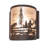 8" Wide Fly Fishing Right Wall Sconce