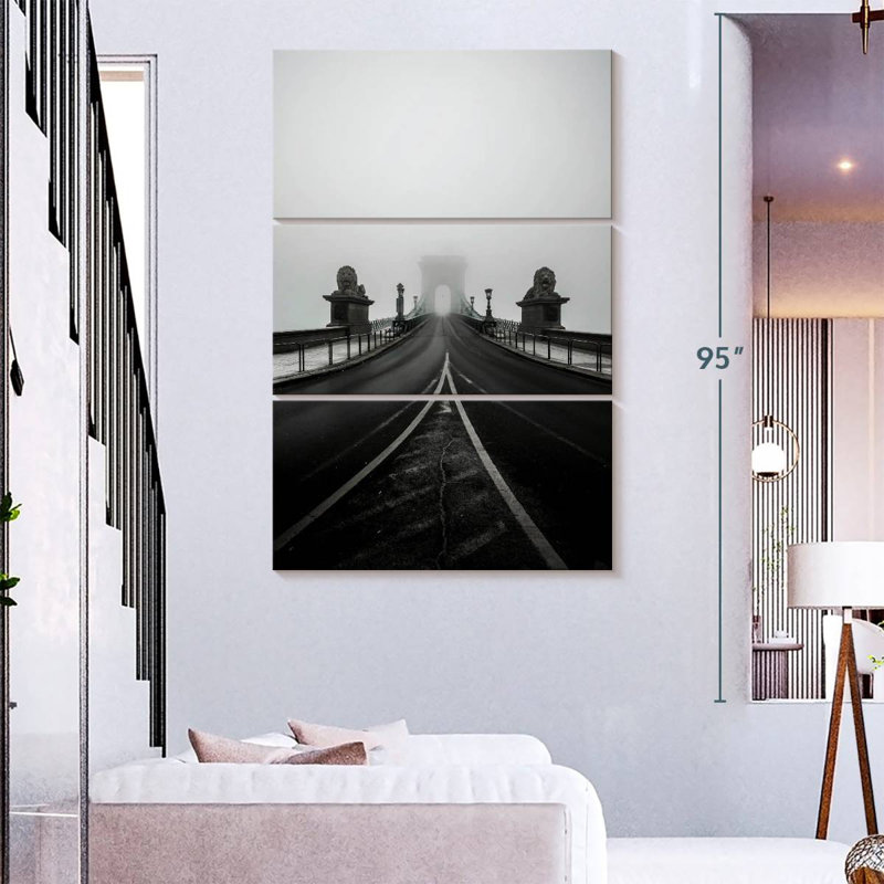 Mehar Danube Bridge In Budapest, 74" H x 48" W