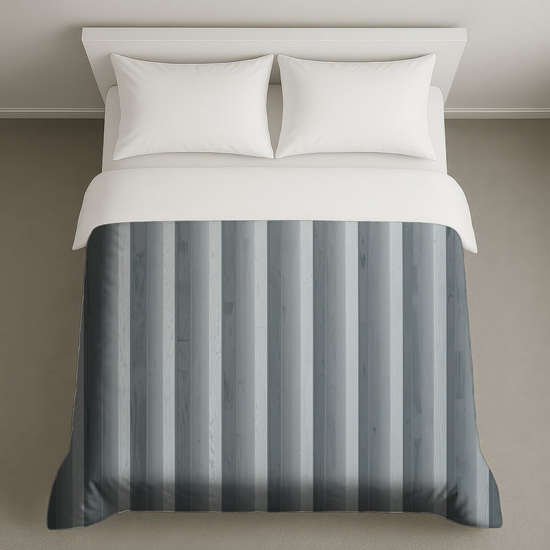 Housses de couette à panneaux verticaux en bois, Très grand lit
