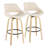 Najrin 30" Fixed-Height Faux Leather Bar Stool with Bent Wood Legs & Round Footrest (Set of 2)-2011140887-1934584605-1934584604
