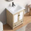 Base de meuble-lavabo en bois prêt à assembler avec meuble-lavabo 24 po de largeur sans lavabo