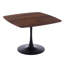 Table de salle à manger carrée avec base en piédestal en métal-627209678-627209677-627209673