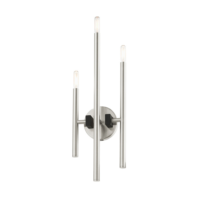 Matchett Steel Armed Sconce, Brushed Nickel