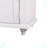Polyester Blend Upholstered Bench with Cabinet