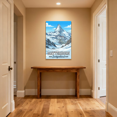 Scenic &Cityscapes Matterhorn Mountain Swiss Landscape Snow Peak Blue Sky