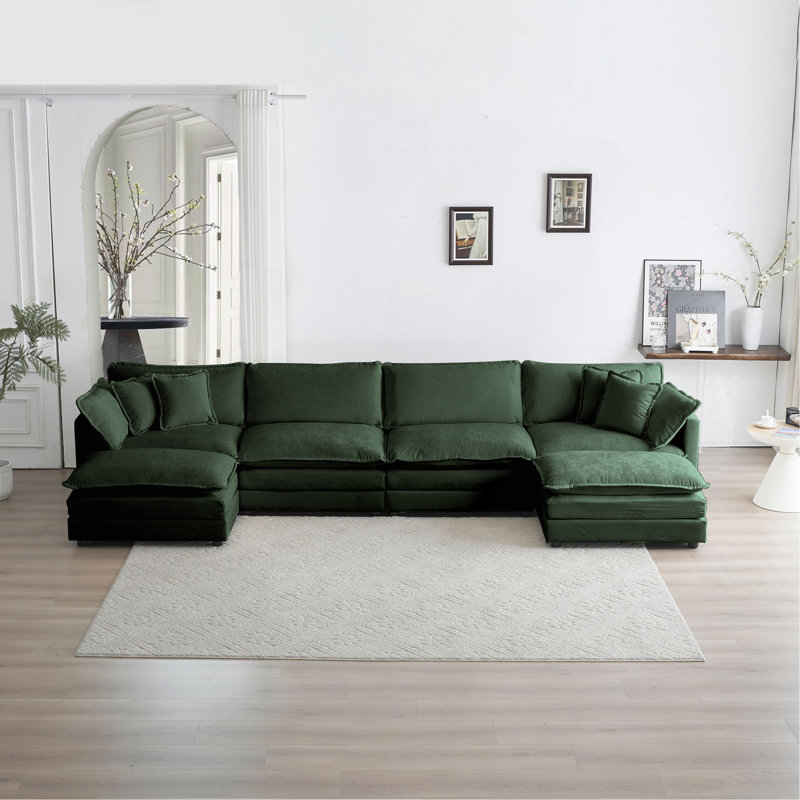 Canapé Comfort U, Vert