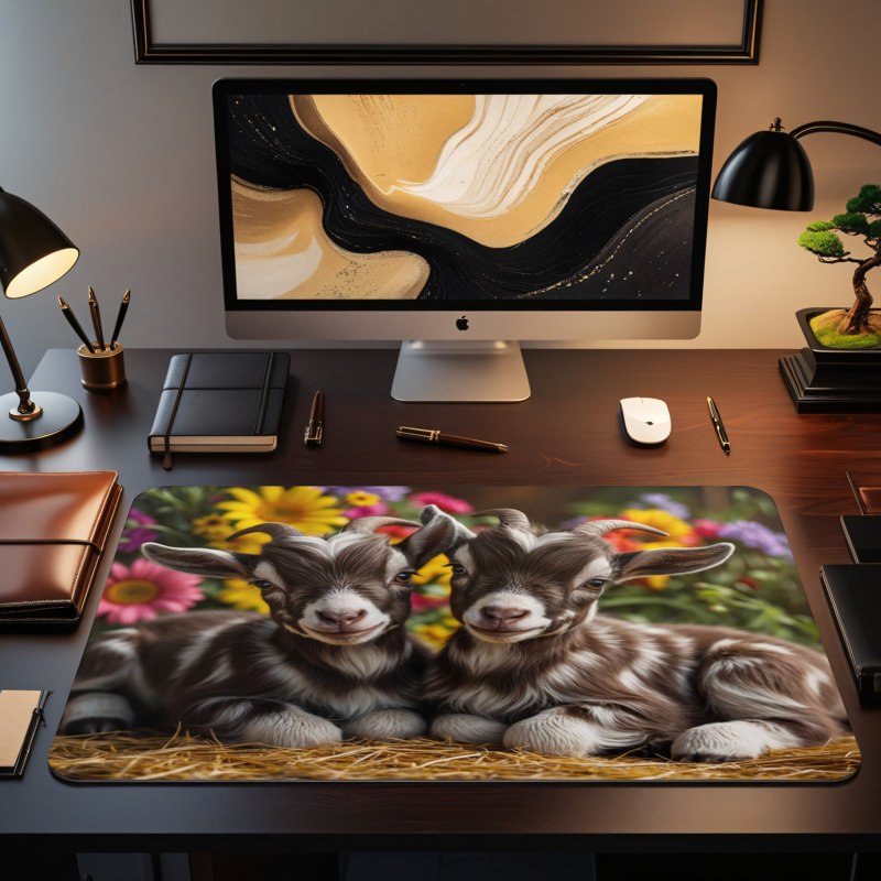 Polyester Desk Pad, 14.4x12.1