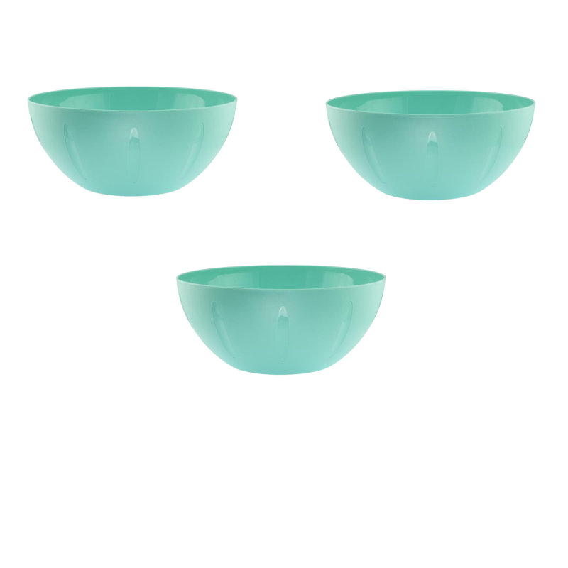 Bol à mélanger en plastique YBM Home pour repas de tous les jours - idéal pour les céréales, les collations, le maïs soufflé, la salade et les fruits, va au micro-ondes
