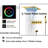 Latina Brushed Gold Touch Panel Shower with Elegant Style and Advanced Water Flow Control