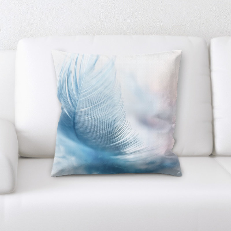Housse et insert de coussin carré en plumes