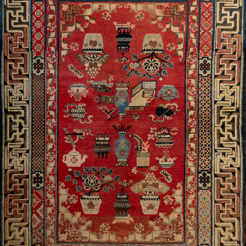 Red Chinese Peking Rug - 6'6"" x 9'2""
