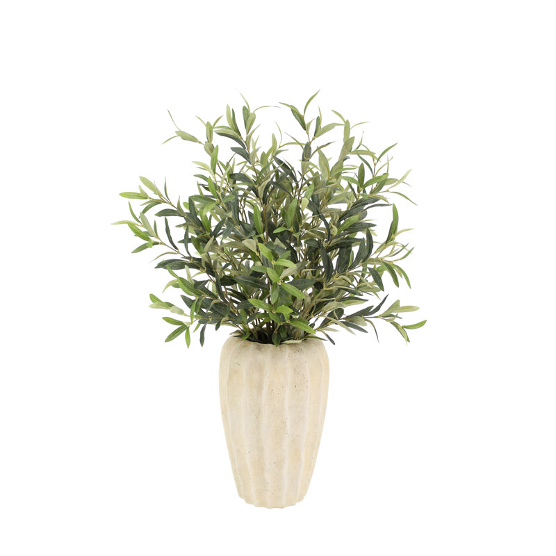 FLORAL ARRANGEMENT OLIVE VASE 30IN