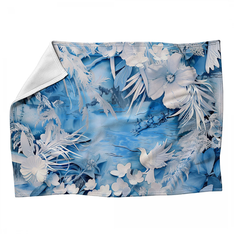 Jeté Floral, L 60 po x L 80 po