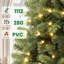 Arbre de Noël artificiel 7 pi avec 280 lumières DEL bicolores et télécommande