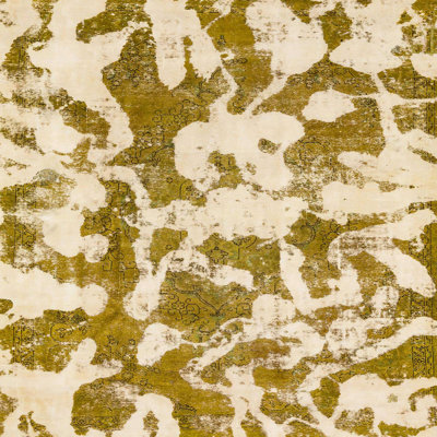 Tapis vert en laine Power Loom