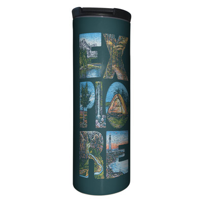 Highland Home Explore 17 oz. Stainless Steel Tumbler w/ Lid