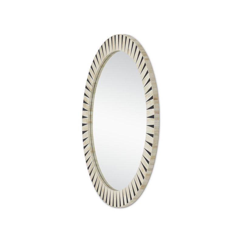 Arvi Round Bone Wall Mirror