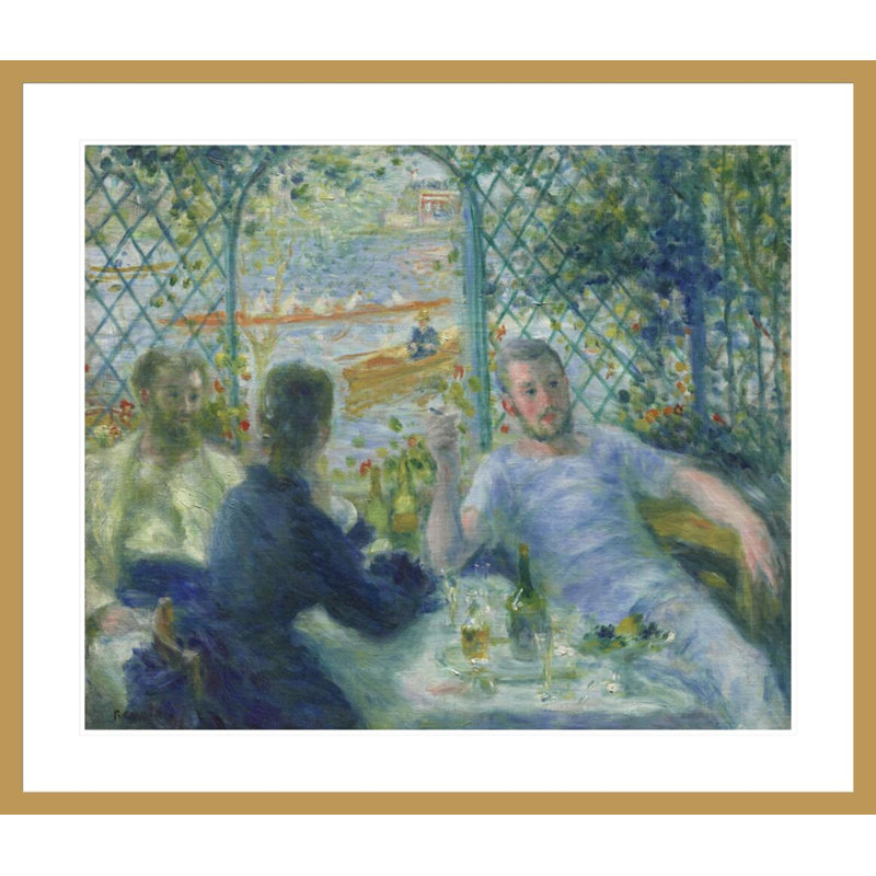 «The Rowers 'déjeuner» par Pierre-Auguste Renoir, impression giclée encadrée, H 33,5 po x l 38,95 po