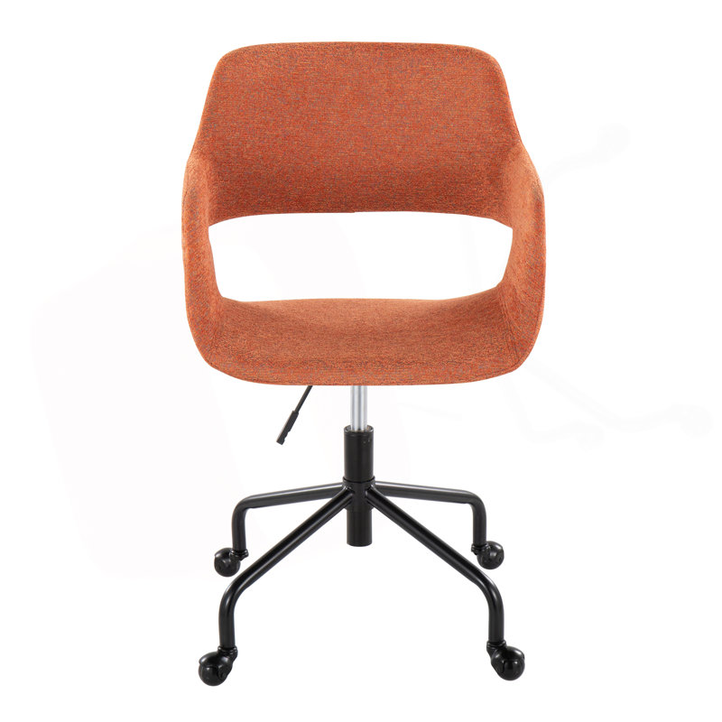 Chaise de bureau Margarit, Orange