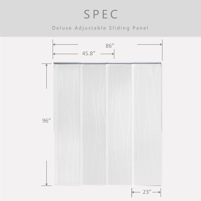 Semi Sheer Vertical Blind, White