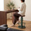 TABOURET INDUSTRIEL À HAUTEUR RÉGLABLE, TABOURET PIVOTANT AVEC TABLETTE EN BOIS MASSIF ET BASE EN MÉTAL À STYLE D'HYDRANT INCENDIE, POUR ÎLE DE CUISINE, BAR À LA MAISON, VERT-2137743345
